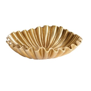 Elegante Tazón para Servir Frutas de Aluminio, Tazón Redondo con Acabado Dorado, Tazón Decorativo de Alta Calidad para Mesa de Hotel - Product Image 3