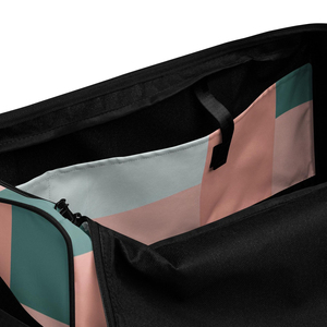 Bolsa Deportiva con Diseño Geométrico Colorido, Capacidad de 30-40L, Material 600D, Bolsa de Viaje y Gimnasio con Correa para el Hombro - Product Image 6