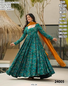 Vestido Anarkali de Lujo Aafreen Wine, Largo hasta el Suelo, Bordado, Material de Rayón de Secado Rápido, Estilo Tradicional, para Bodas, Diwali y Fiestas - Product Image 5