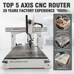 Fresatrice CNC a 5 assi di alta qualità cinese con tavolo in alluminio e ghisa per la realizzazione di modelli in legno, la migliore fresatrice a cinque assi ST-1325 - Product Image 1