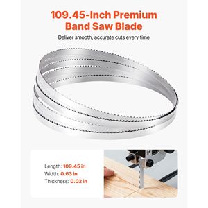 Lama per Sega a Nastro Lunghezza 109,45 Pollici 4 TPI Acciaio al Carbonio ad Alta Resistenza 18 HRC Denti Affilati Temprati 0,6 Pollici - Product Image 3