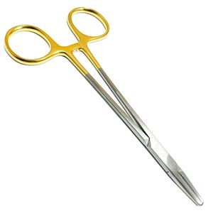 Fórceps de soporte de aguja TC de buena calidad, instrumentos quirúrgicos dentales, fuente de alimentación Manual, HASNI SURGICAL - Product Image 1