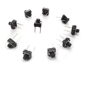 Microinterruptor de Alta Calidad de 2 Pines, Botón de Encendido por Presión, Baja Tolerancia, Interruptor Miniatura para Proyectos Electrónicos de PCB, Acción Rápida - Product Image 1