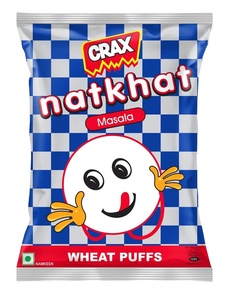 ขนมขบเคี้ยว CRAX Natkhat รสมาซาลา ข้าวสาลีอบกรอบ ฮารายาณา แพ็ค 12 ชิ้น - Product Image 2
