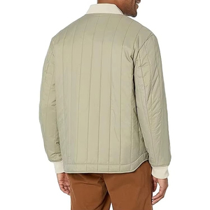 <b>Mens</b> Suede Look Bomber <b>Jacket</b> Soft Touch Zip Up Fashion Coat Rib Sleeve Casual <b>Smart</b> Outerwear Daily Street Wear Factory Custom - Product Image 3