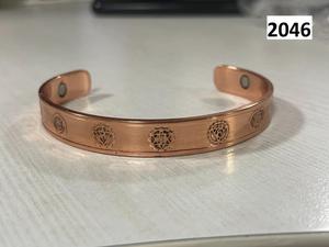กำไลทองแดง Radhe Enterprises ลายนูนสัญลักษณ์ ทำด้วยมือสำหรับผู้ใหญ่ รุ่น RE/25-26/400 สีน้ำตาล อินเดีย สำหรับงานปาร์ตี้และสำนักงาน - Product Image 1