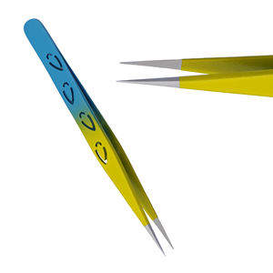 Pince à épiler pour cils Stahlmann Pro, professionnelle, de haute qualité, avec logo personnalisé, en acier inoxydable, lisse, dentelée, fine, durable, prise en main parfaite - Product Image 5