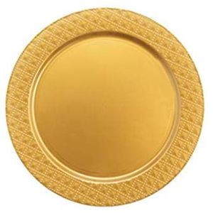 Classic Round Metal Charger <b>Plate</b> for Upscale Dining Wedding Decoration and Hotel Banquet Table Settings - Product Image 2