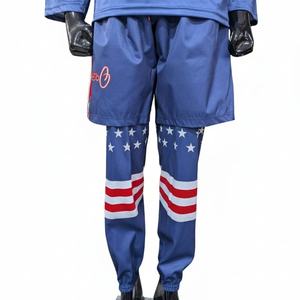 Uniforme de hockey sobre hielo personalizado para hombre, conjunto de jersey y pantalones sublimados, diseño estadounidense, conjunto de jersey de hockey sobre hielo, uniforme de equipo de manga larga - Product Image 3
