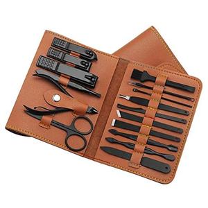 Ensemble de manucure et pédicure professionnel 4-en-1 en acier inoxydable léger et réutilisable, 18 pièces, pour voyage et toilettage, vente en gros - Product Image 5