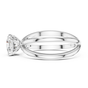 Anillo de Compromiso Personalizable con Diamante Redondo Brillante Cultivado en Laboratorio, Certificado IGI, Oro de 14K, 2.97 Quilates, Estilo Lujoso, Joyería Nupcial - Product Image 3