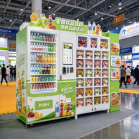 Distributeur automatique anti-collision en métal pour snacks et boissons emballés, résistant à l'usure