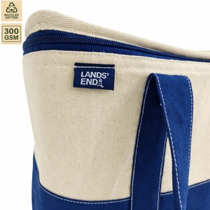 300 GSM Cotton Canvas Insulated Cooler Tote <b>Bag</b> Food <b>Cooling</b> 35.6x17.8x22.9 cm Custom Logo Wholesale OEM Bulk Order Model SS210 - Product Image 3