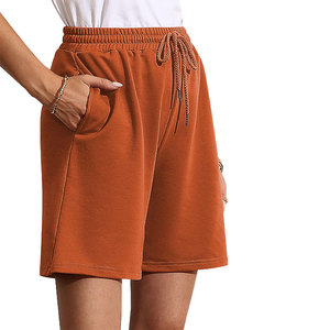 Ropa Deportiva Activa, Pantalones Cortos de Mujer Casuales, Elásticos, Flexibles, Cómodos, Listos para el Gimnasio, Transpirables, Tejido Ecológico, Modernos - Product Image 1