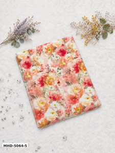 Tissu imprimé floral, largeur 58/60 pouces, 100% polyester, tissé, respirant, léger, 60 GSM, textile d'ameublement, modèle 8027 - Product Image 1