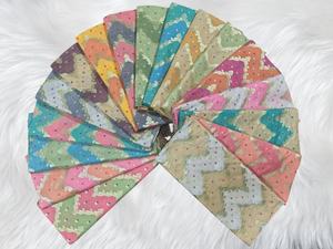 Tissu Jacquard Brocart de Luxe 100% Soie Écologique Biologique à Tissage Lourd pour Robes de Mariée, Saris, Lehengas et Vêtements pour Filles - Product Image 2