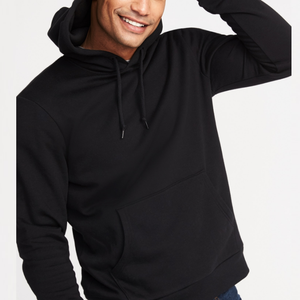 Customize Logo Cotton Thick Heavy Weight High Quality Oversize <b>Sweatshirts</b> Men's Solid Color Hoodies - Product Image 5