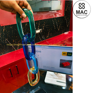 Cadenas de Resina Decorativas para el Hogar, Personalizadas, con Alta Transparencia, Varios Colores Opcionales - Product Image 2