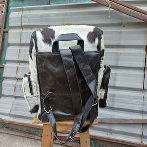 Mochila de Cuero Genuino con Estampado Animal, Cierre de Cremallera, Estilo Vintage, Dos Correas, para Uso Diario en Todas las Estaciones, al Mejor Precio - Product Image 2