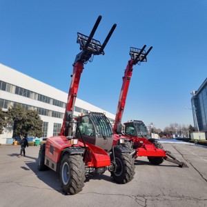 מלגזה טלסקופית בעלת כושר הרמה של 4 טון, גובה הרמה של 17.6 מטר, מנגנון הליכה מסוג סרטן, תפעול גמיש. - Product Image 1