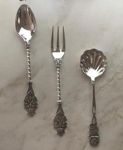 Cubiertos de acero inoxidable de diseño clásico de acero espejado de la mejor calidad, juego de cucharas, acero espejado duradero y Apto para lavavajillas - Product Image 2