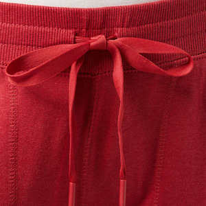 Pantalon de survêtement rouge pour homme, taille élastique, cordon de serrage, poches latérales, respirant, tricoté, décontracté, pour l'automne - Product Image 3