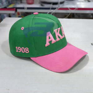Gorra de Béisbol de Satén con Bordado 3D de la Hermandad Alpha Kapa Alpha (AKA), Elegante Gorra Ajustable con Letras Griegas, Transpirable, con Cierre a Presión - Product Image 2