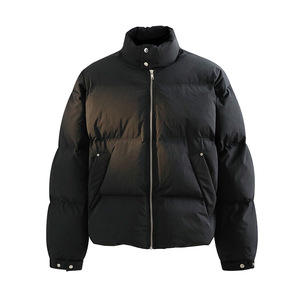 Veste d'hiver matelassée en duvet pour femme, col montant, fermeture éclair, rembourrage en coton, avec poche, vêtement décontracté pour l'extérieur - Product Image 1