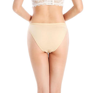 Ropa Interior Transpirable para Mujer, Bragas de Algodón sin Costuras de Cintura Media, Bragas de Bikini a Rayas, Cómodas, con Logotipo Personalizado OEM - Product Image 4