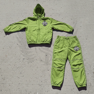 Lightweight Nylon Windbreaker <b>Jackets</b> and Nylon Track Pants Set Custom Stitching Mesh Fabric Jogging Suits Windbreaker Tracksuit - Product Image 1