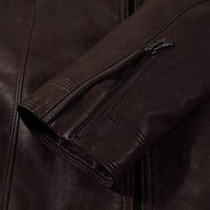 OEM ODM <b>Men's</b> Genuine <b>Leather</b> <b>Jacket</b> Premium Fashion Apparel Manufacturer and Exporter - Product Image 6