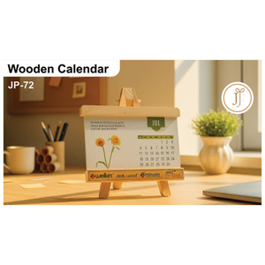 Premium Personalized Wooden Perpetual <b>Calendar</b> Desk Organizer with Printing for Mother's Day & Graduation - Product Image 1