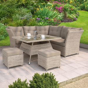 Collection de mobilier de jardin en rotin moderne et design, résistant aux intempéries, pour villas haut de gamme, hôtels, fermes et parcs. - Product Image 3