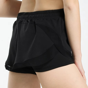 Shorts Deportivos de Tela Oxford para Mujer, Talla Grande, Ajustados, Transpirables, de Secado Rápido, con Forro de Doble Capa - Product Image 4