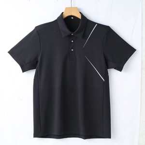 Camiseta Polo con Estampado Gráfico para Hombre, Manga Corta, Diseño Casual a Rayas, Corte Ajustado, Mezcla de Algodón, Moda Verano, Prendas Masculinas Elegantes - Product Image 3