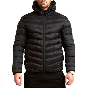 Custom Logo Polyester Nylon Winter Hooded Bubble Puffer Jacket for Men Breathable Outdoor <b>Warm</b> Quilted Coat Plus Size Jacket - Product Image 1