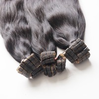 100% Extensions de cheveux humains Remy non transformés en ruban adhésif Couleur naturelle Cuticule alignée Cheveux vierges du Vietnam Cheveux crus