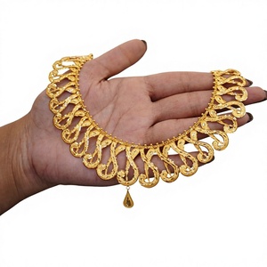 22K Solid Yellow Gold <b>Necklace</b> Traditional S-Link Pattern <b>Statement</b> Bridal Jewellery Chain For Women Elegant Daily Wear - Product Image 2
