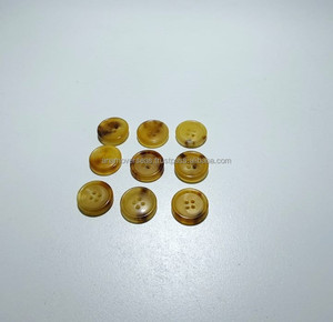 กระดุมเขาควายขัดเงา เป็นมิตรกับสิ่งแวดล้อม สำหรับเย็บเสื้อผ้า - Product Image 3
