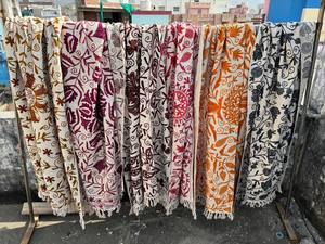 TNT Cotton Suzani <b>Throws</b> Woven Breathable Cotton <b>Blanket</b> Boho Suzani <b>Throw</b> Lightweight All-Season Bedspread - Product Image 4