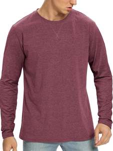 Camiseta de Manga Larga Extra Grande de Alta Calidad, 100% Algodón, Transpirable, con Logotipo Personalizado, Servicio OEM, a la Moda - Product Image 3