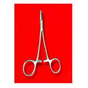 Pinces à moustiques droites en acier inoxydable de haute qualité pour pénétration, pointe fine, prise en main précise et contrôle efficace - Product Image 1