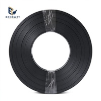 Bande de chant PVC brillante autocollante effet bois 1x22mm, largeur personnalisable 0,4-3mm pour le bordage des portes d'armoires en MDF et contreplaqué
