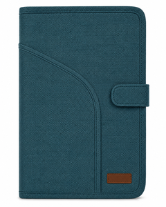 Jute <b>File</b> <b>Case</b> with Buckle Closure Durable Simple Design Teal Color - Product Image 1
