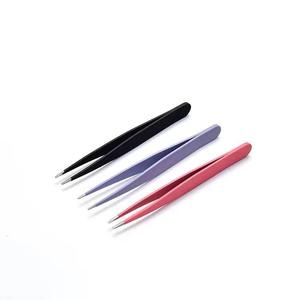 Juego de Pinzas para Pestañas de Acero Inoxidable de Precisión, Punta Suave, 5 Colores, para Herramientas de Extensión de Pestañas - Product Image 3