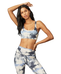 Conjunto de sujetador y mallas con estampado de sublimación para mujer, ropa de yoga, diseño de impresión por sublimación, precios baratos de fábrica - Product Image 1