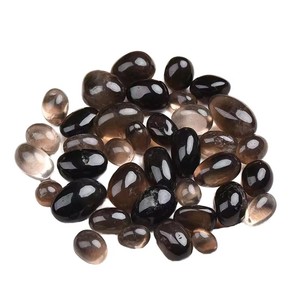 Pierres roulées en quartz fumé naturel de qualité supérieure pour la décoration, le Feng Shui, le Reiki, la méditation, en gros. - Product Image 1