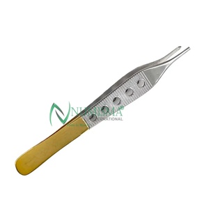 Pinces chirurgicales Adson en acier inoxydable, fines, droites, à pointe diamantée, micro-lissées, certifiées, pour usage manuel - Product Image 6