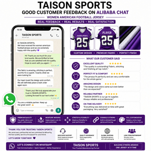 เสื้อฟุตบอลอเมริกันชาย พรีเมียม 180 GSM ผ้าโพลีเอสเตอร์ตาข่าย สกรีนโลโก้ทีมและหมายเลขตามสั่ง คอวี แผ่นไหล่คาร์บอน - Product Image 6