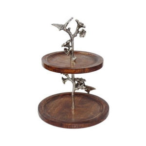 Standard Quality Handmade Hot Selling Wood & Metal <b>Cake</b> Stand Tableware Decoration Birthday Parties <b>Cake</b> <b>Server</b> Stand - Product Image 4